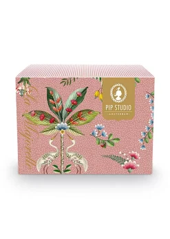 La Majorelle Set/2 Cappuccino Kop & Schotel Roze<Pip Studio Best