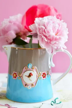 Love Birds Kan Groot Blauw/Khaki<Pip Studio Best