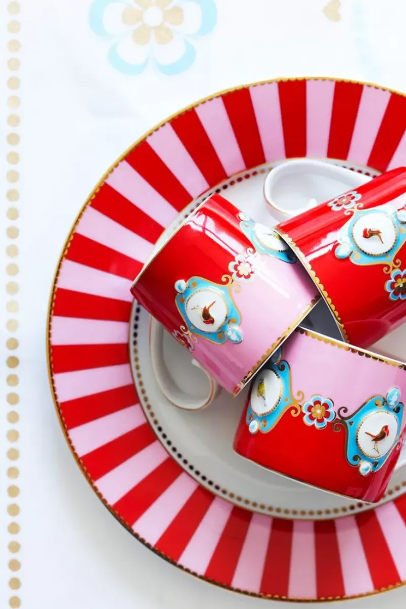 Love Birds Mok Groot Rood/Roze<Pip Studio