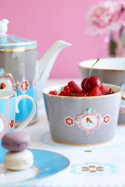 Love Birds Theepot Medium Blauw/Khaki<Pip Studio Online