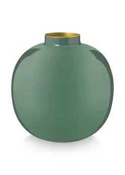 Metalen Vaas Donker 23 Cm<Pip Studio Hot