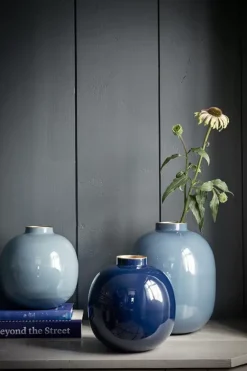 Metalen Vaas Donker 23 Cm<Pip Studio Sale