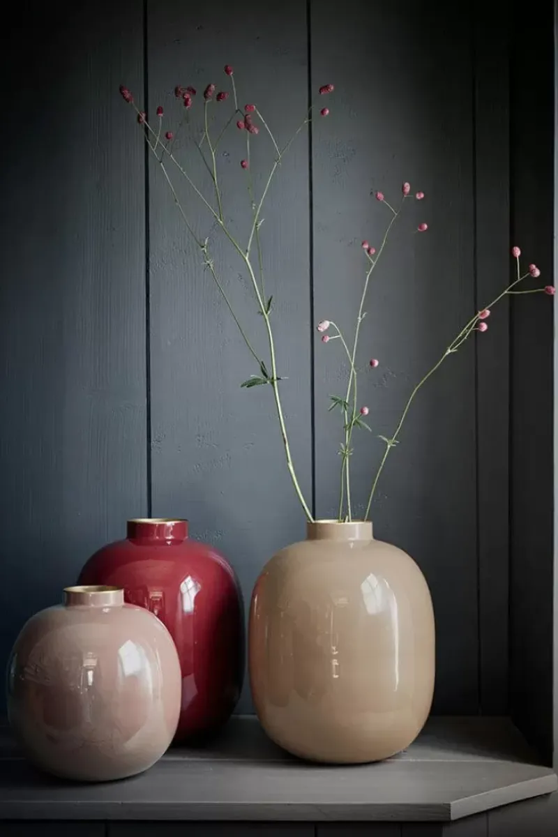Metalen Vaas Donker 32Cm<Pip Studio Discount