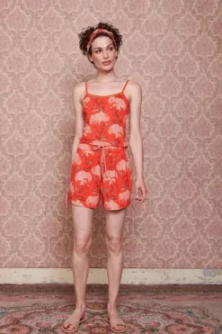 Mouwloze Top Flora Firenze Koraal<Pip Studio Best