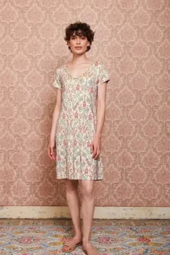 Nachthemd Korte Mouw Primavera Wit<Pip Studio New