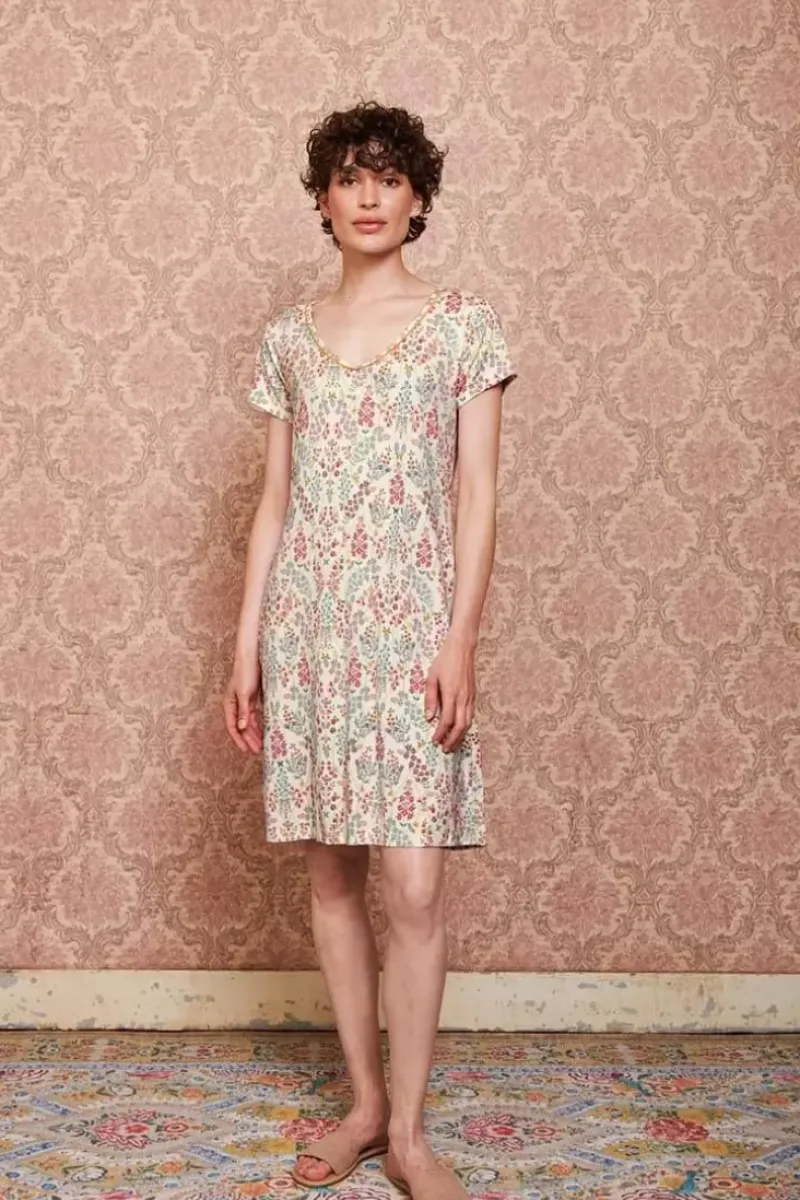 Nachthemd Korte Mouw Primavera Wit<Pip Studio New
