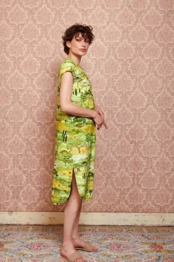 Nachthemd Korte Mouw Toscana Groen<Pip Studio Outlet