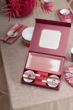 Oriental Flower Festival Set/6 Sushi Donker<Pip Studio Clearance