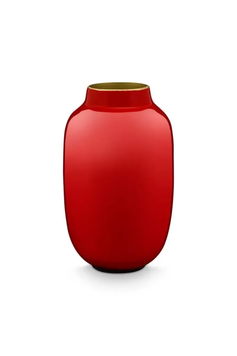 Ovale Mini Vaas Red 14 Cm<Pip Studio New