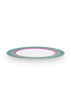 Pip Chique Stripes Dinerbord Roze/Groen 28Cm<Pip Studio