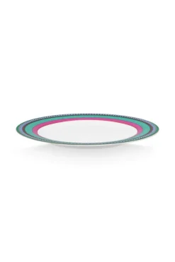 Pip Chique Stripes Ontbijtbord Roze/Groen 23Cm<Pip Studio Sale