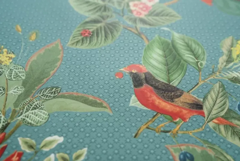 Floris Vliesbehang Petrol<Pip Studio New