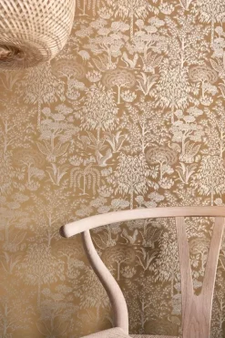 Origami Tree Vliesbehang Oker/Goud<Pip Studio Sale