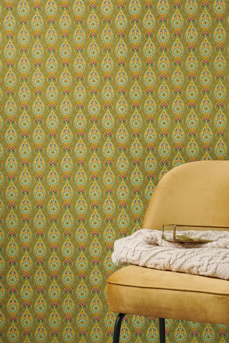Raindrops Vliesbehang /Oker<Pip Studio Hot