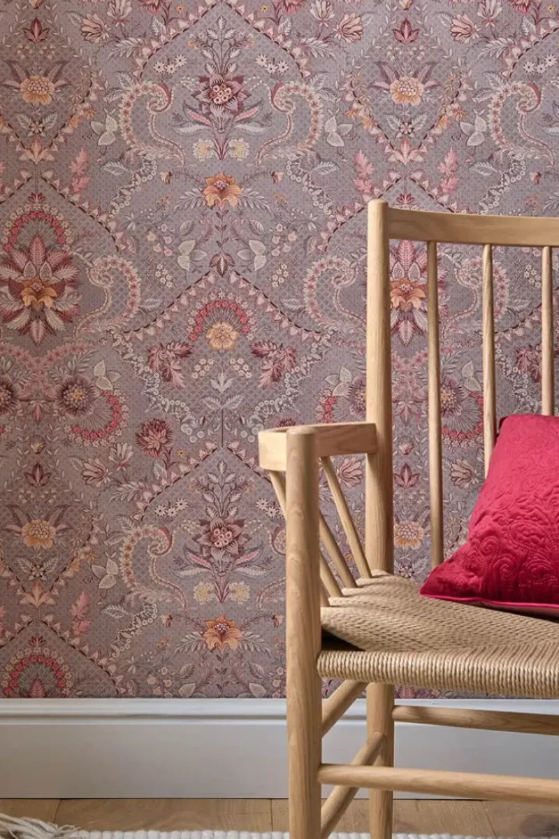 Saluti Vinylbehang Mauve<Pip Studio Outlet