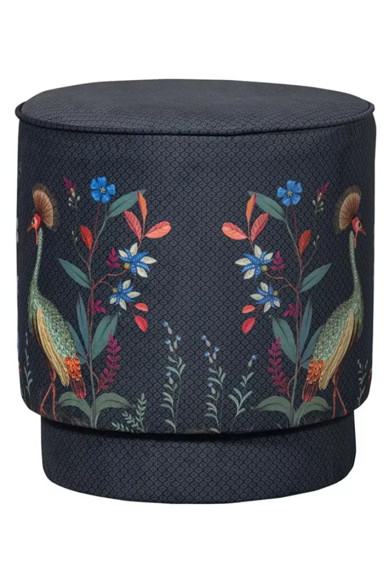 Poef Medium Flirting Birds Blauw<Pip Studio