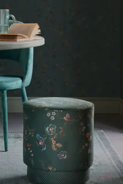 Poef Medium Kawai Flower Groen<Pip Studio