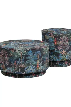 Poef Medium Pip Garden Donkerblauw<Pip Studio Hot