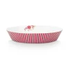 Royal Stripes Diep Bord Donkerroze 21.5Cm<Pip Studio Clearance