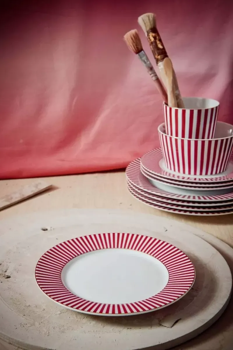 Royal Stripes Gebaksbord Donker 17Cm<Pip Studio Discount