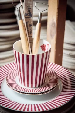 Royal Stripes Gebaksbord Donker 17Cm<Pip Studio Discount