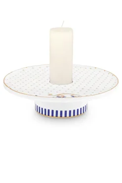 Royal Stripes Kaarshouder Wit 14 Cm<Pip Studio Best
