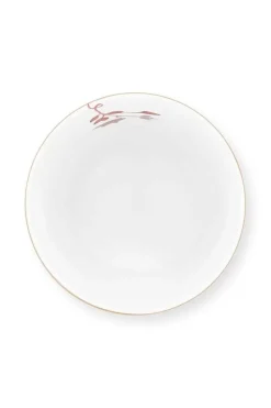 Royal Stripes Mok Bloemen Donkerroze<Pip Studio Online