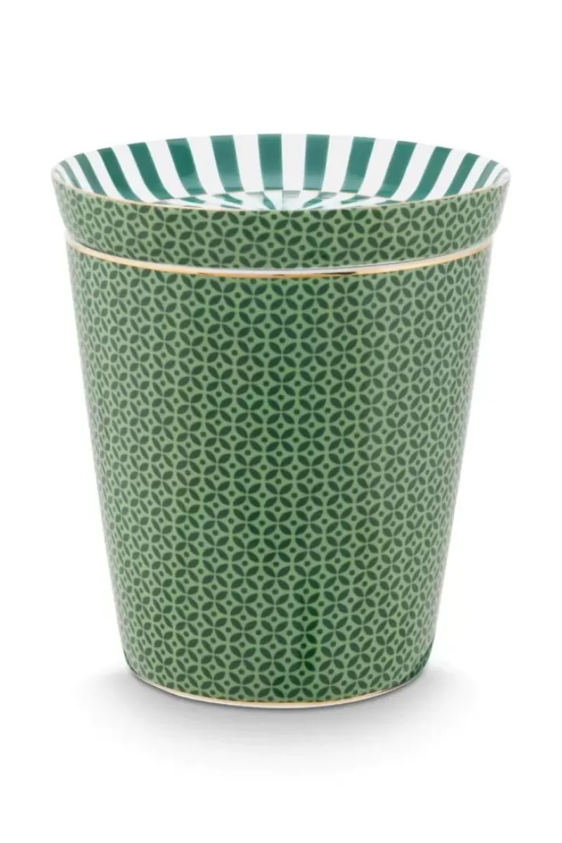 Royal Stripes Mok Tegels & Theetip Groen<Pip Studio