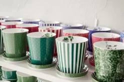 Royal Stripes Mok Tegels & Theetip Groen<Pip Studio