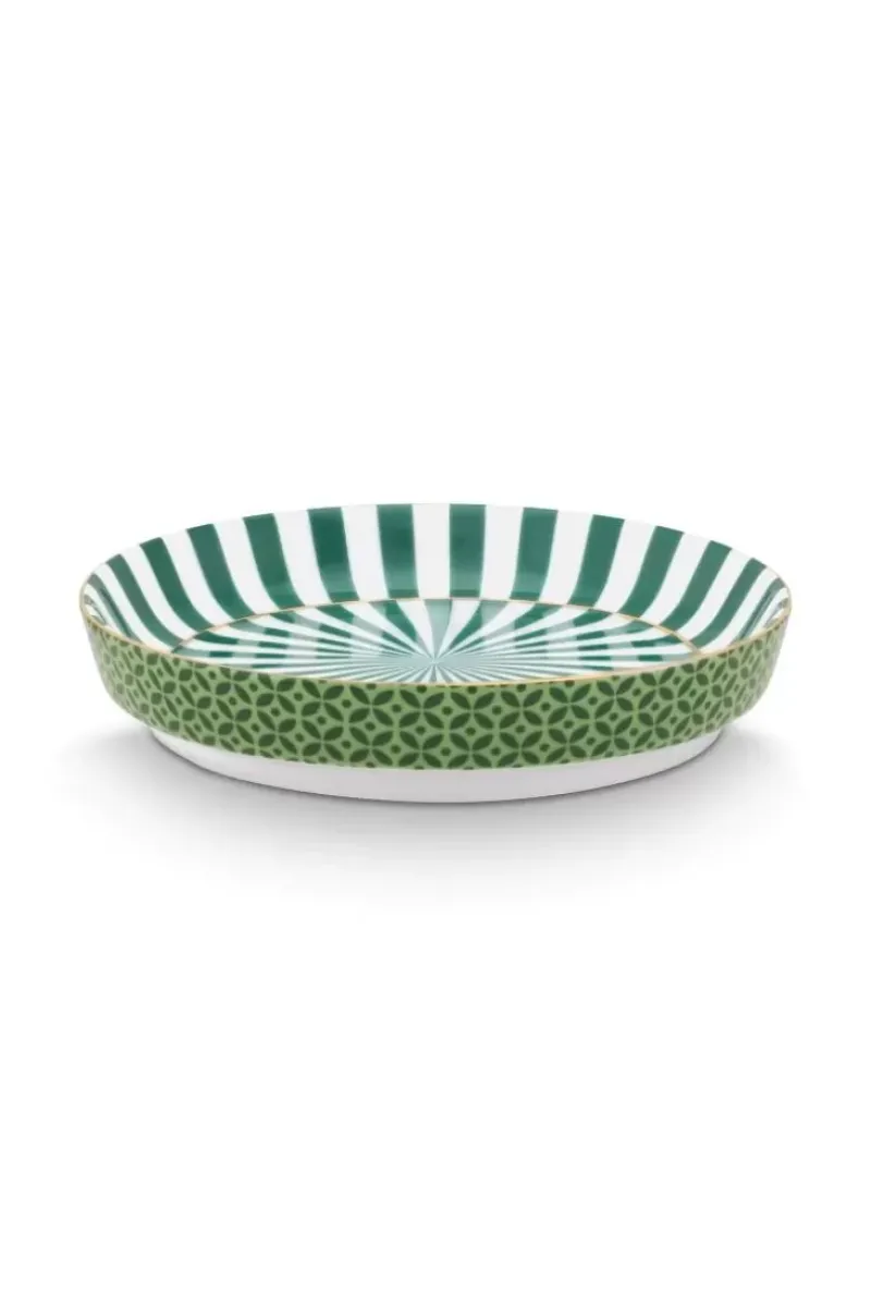 Royal Stripes Mok Tegels & Theetip Groen<Pip Studio