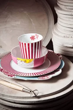 Royal Stripes Ontbijtbord Donker 21Cm<Pip Studio Sale