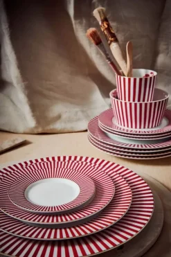 Royal Stripes Petit Four Donkerroze 12Cm<Pip Studio Sale