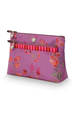 Toilettas Kawai Flower Combi Fuchsia<Pip Studio