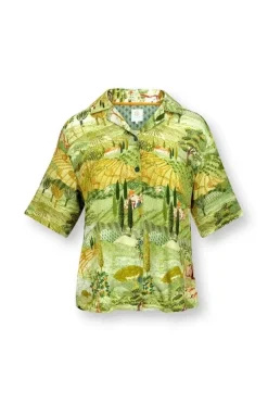 Top Korte Mouw Toscana Groen<Pip Studio Sale