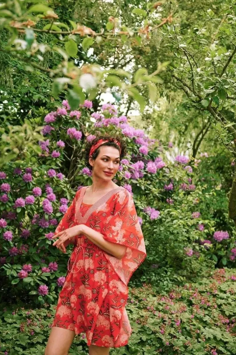 Tuniek Flora Firenze Koraal<Pip Studio Online