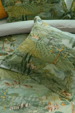 Vierkant Sierkussen Toscana Groen<Pip Studio New