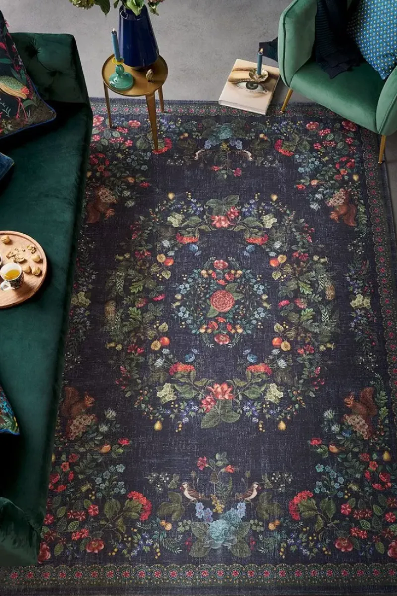 Vloerkleed Fall In Leaf By Pip Donkerblauw<Pip Studio