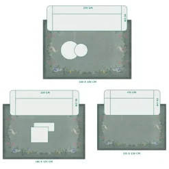 Vloerkleed Jolie By Pip /Groen<Pip Studio