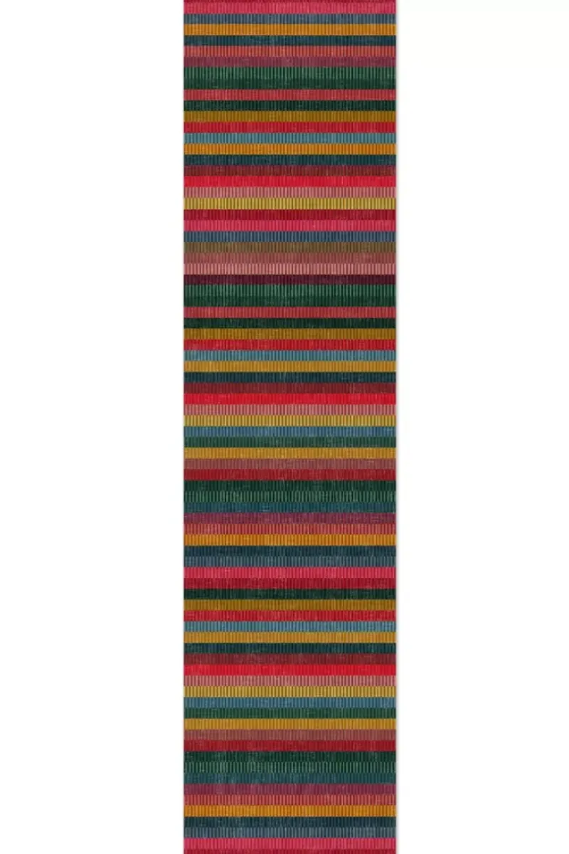 Vloerkleed Loper Jacquard Stripes By Pip Multi<Pip Studio Outlet