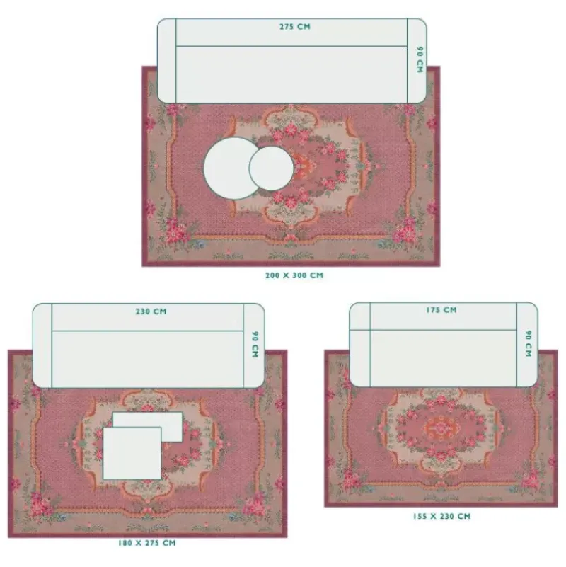 Vloerkleed Pip Chique By Pip Mauve<Pip Studio Clearance