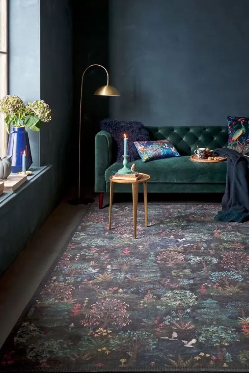 Vloerkleed Pip Garden By Pip Donkerblauw<Pip Studio Best