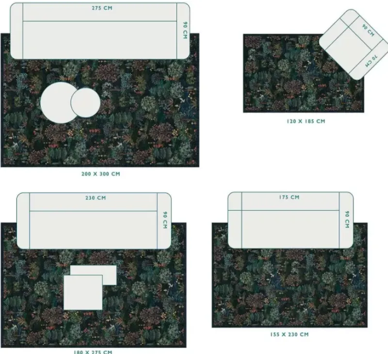 Vloerkleed Pip Garden By Pip Donkerblauw<Pip Studio Best