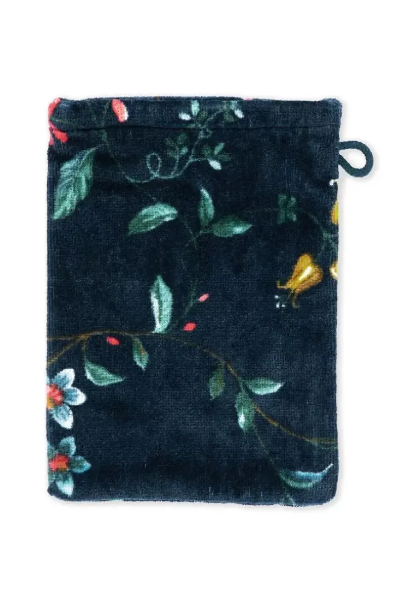 Washandje Set/3 Les Fleurs Donker 16X22 Cm<Pip Studio