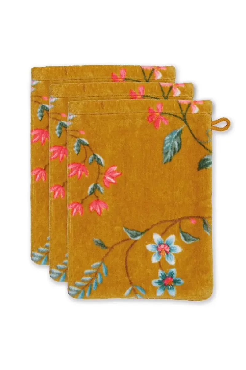 Washandje Set/3 Les Fleurs 16X22 Cm<Pip Studio