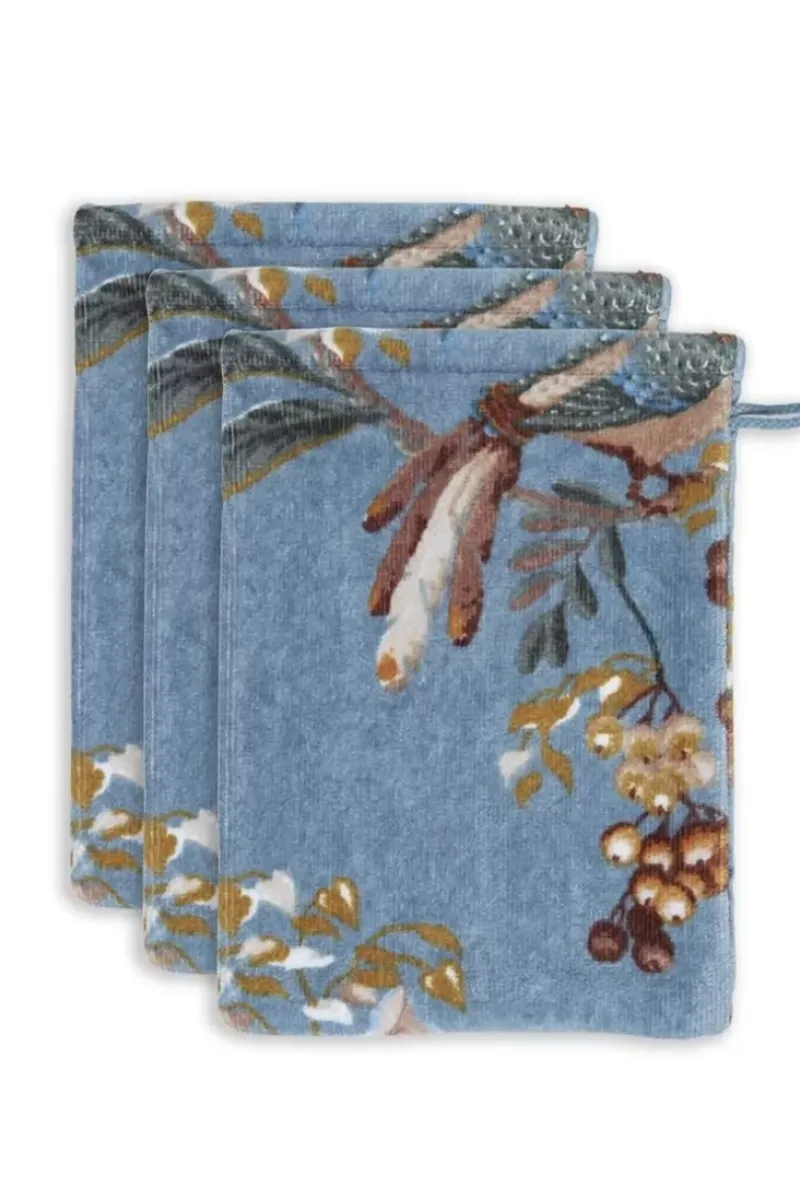 Washandje Set/3 Secret Garden 16X22Cm<Pip Studio Online