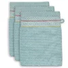 Washandje Set/3 Soft Zellige Blue 16X22 Cm<Pip Studio Clearance