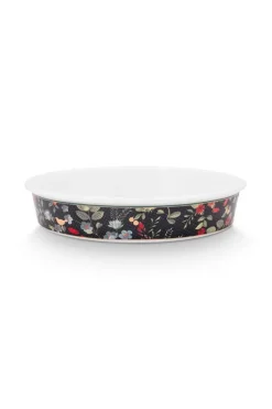 Winter Wonderland Serveerschaal Rond Donkerblauw<Pip Studio Discount