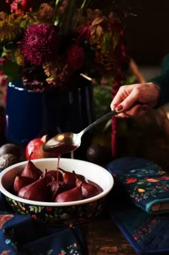 Winter Wonderland Serveerschaal Rond Donkerblauw<Pip Studio Discount