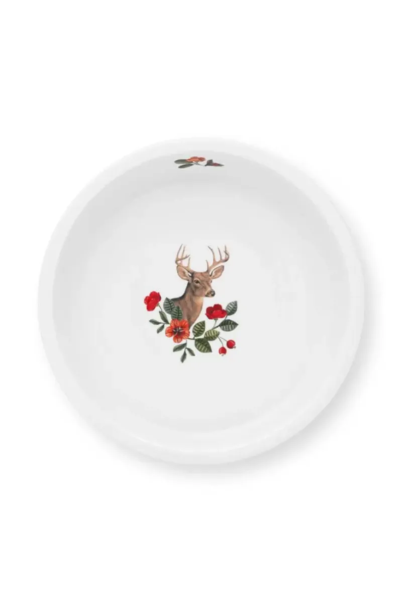 Winter Wonderland Serveerschaal Rond Donkerblauw<Pip Studio Discount