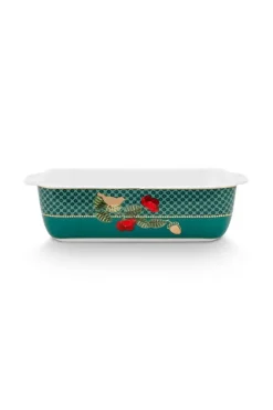 Winter Wonderland Serveerschaal Rechthoekig Klein Groen<Pip Studio Outlet